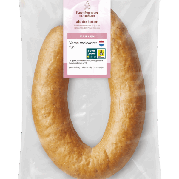 PLUS Boerentrots Verse rookworst fijn - PLUS