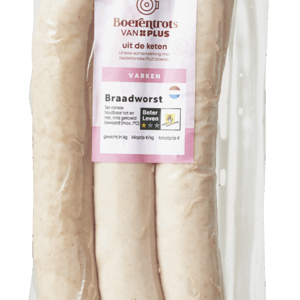 PLUS Braadworst 3st - PLUS