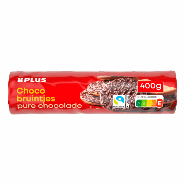 PLUS Chocobruintjes puur Fairtrade - PLUS