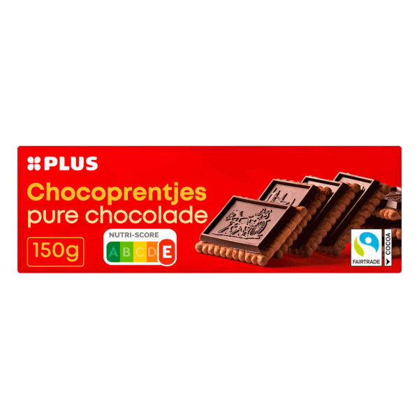 PLUS Chocoprentjes puur Fairtrade - PLUS