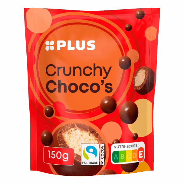 PLUS Choco's Crunchy Fairtrade - PLUS