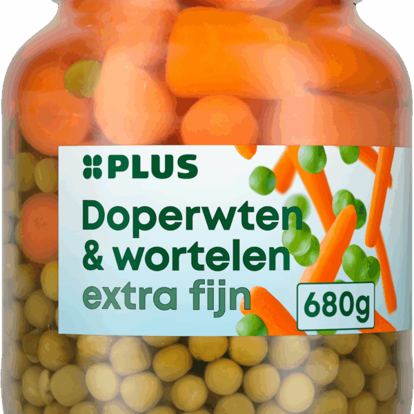 PLUS Doperwten en wortelen - PLUS