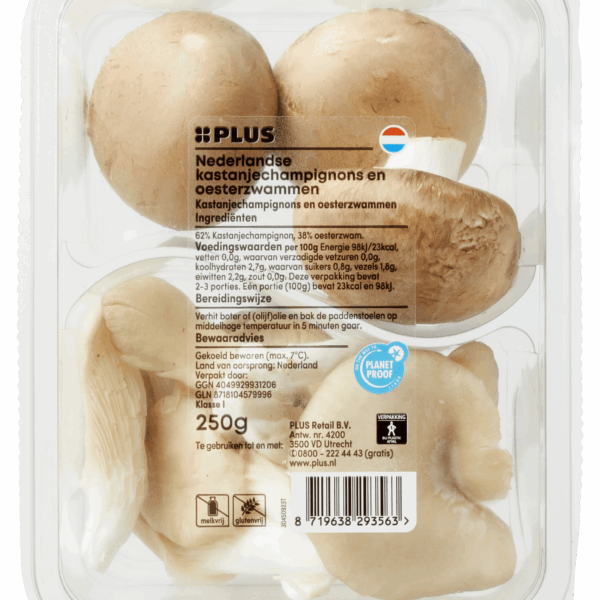 PLUS Duo kastanje en oesterzwam - PLUS