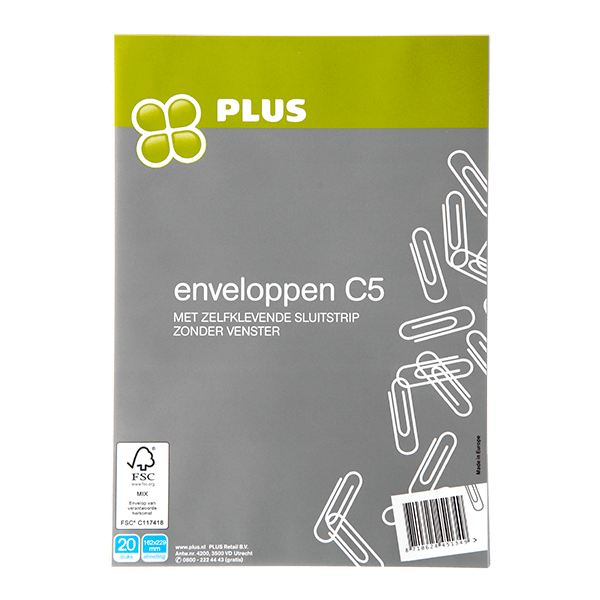 PLUS Enveloppen FSC - PLUS