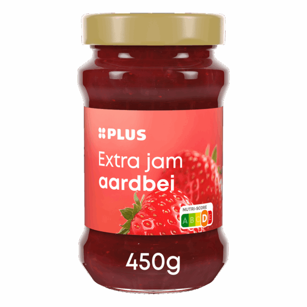 PLUS Extra Aardbeienjam - PLUS