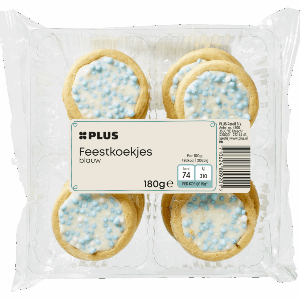 PLUS Feestkoek blauw - PLUS
