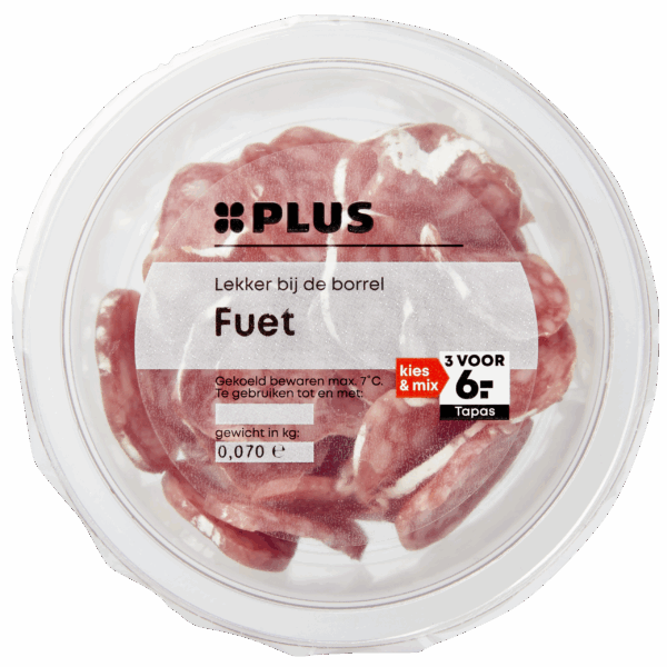 PLUS Fuetplakjes - PLUS