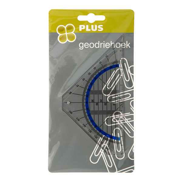 PLUS Geodriehoek kunststof - PLUS