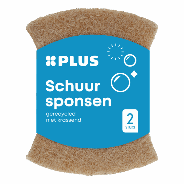 PLUS Gerecyclede schuurspons niet krassend - PLUS