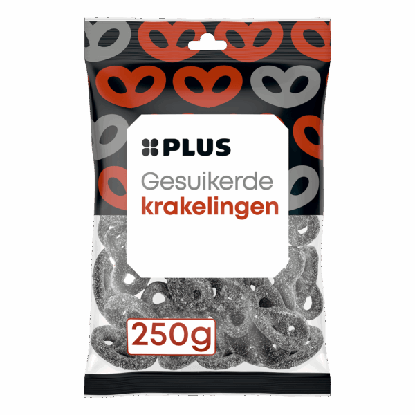 PLUS Gesuikerde krakelingen drop - PLUS
