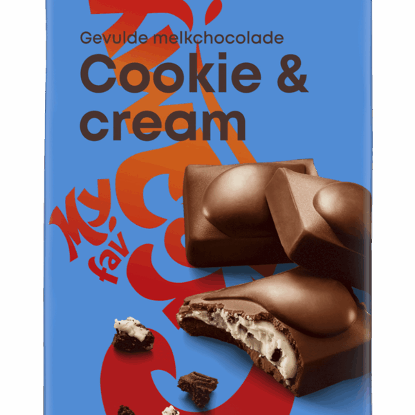 PLUS Gevulde chocoladereep cookie cream - PLUS