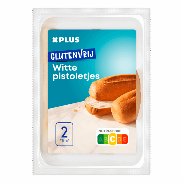 PLUS Glutenvrije pistolet wit - PLUS