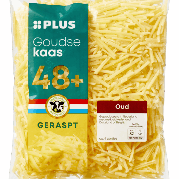 PLUS Goudse geraspte kaas oud 48+ - PLUS