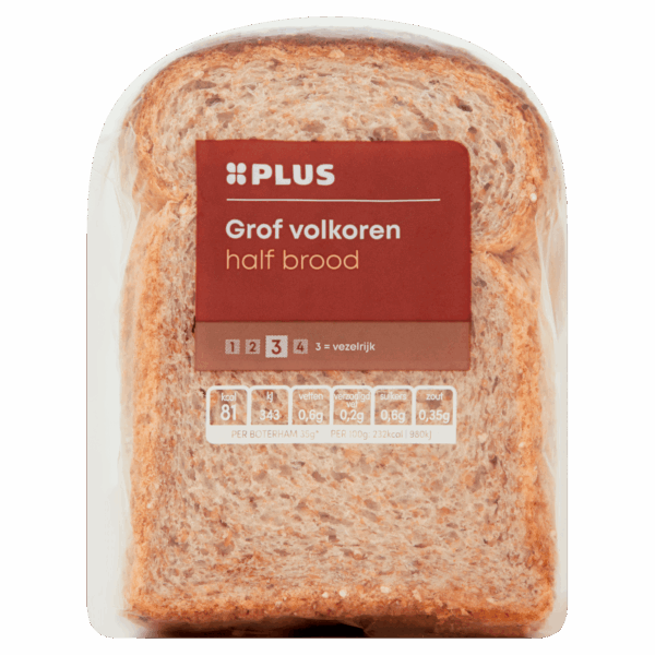 PLUS Grof volkoren half - PLUS