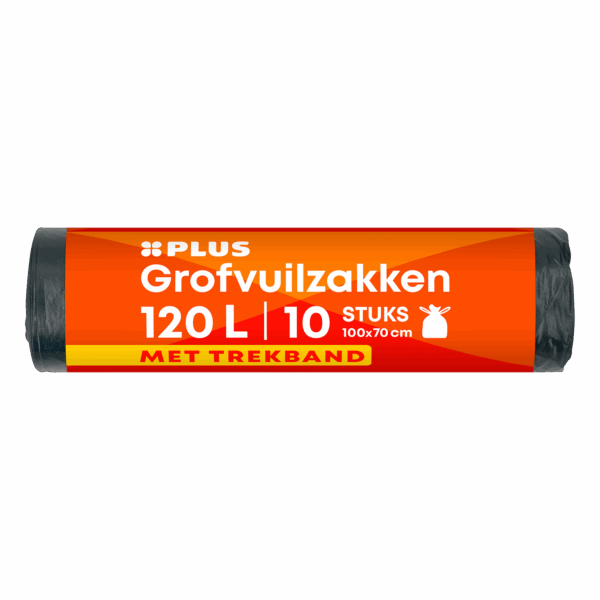 PLUS Grofvuilzakken 120L - PLUS