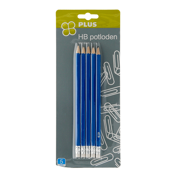 PLUS HB Potloden met gum FSC - PLUS
