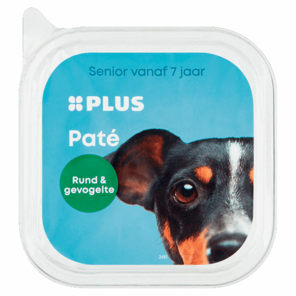PLUS Honden paté Rund & gevogelte - PLUS