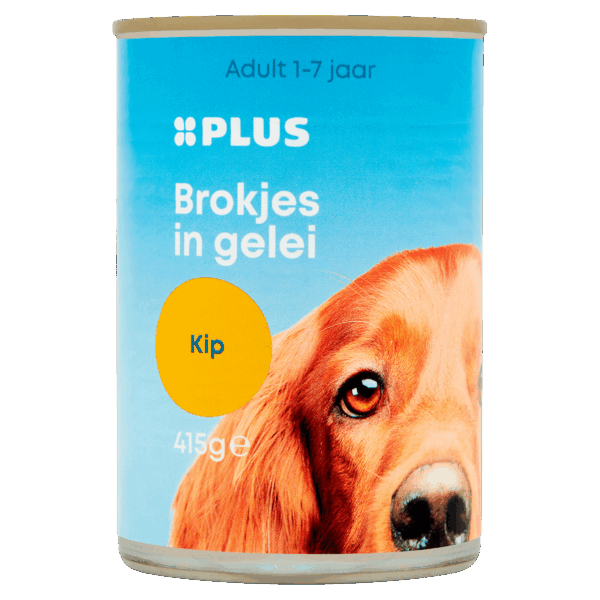 PLUS Hondenvoer Kip Brok/Gelei 4% - PLUS