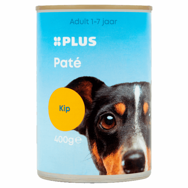 PLUS Hondenvoer kip paté 4% - PLUS