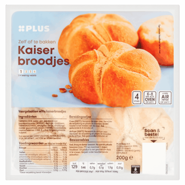 PLUS Kaiserbroodjes wit - PLUS