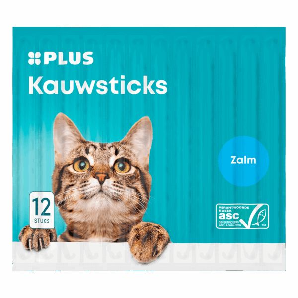 PLUS Katten Kauwsticks Zalm - PLUS