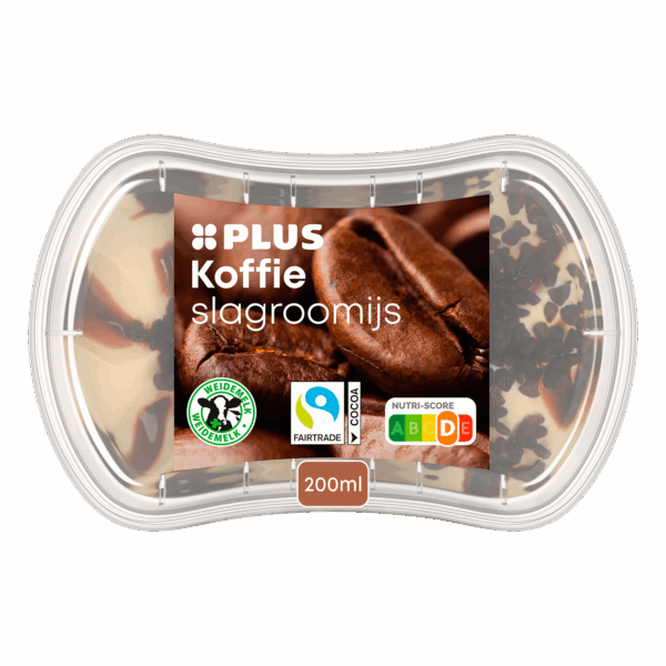 PLUS Kleintje slagroomijs Koffie - PLUS