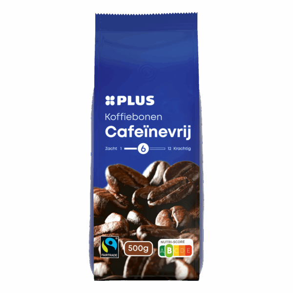 PLUS Koffiebonen Cafeïnevrij Fairtrade - PLUS