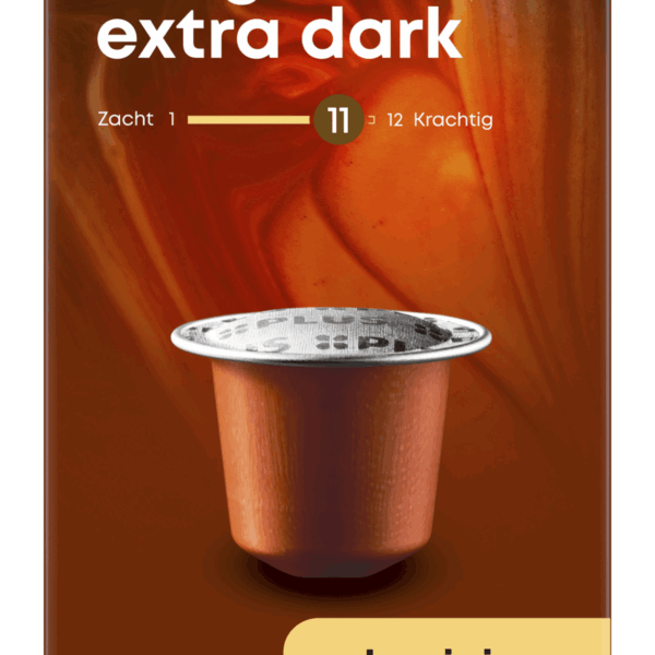 PLUS Koffiecups Lungo Extra Dark Sterkte 11 - PLUS