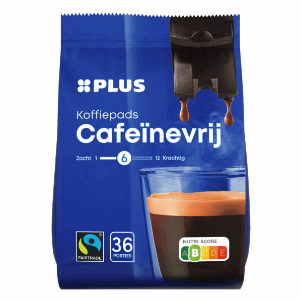 PLUS Koffiepads decaf Fairtrade - PLUS