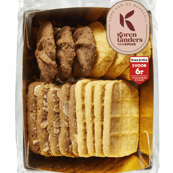 PLUS Korenlanders Gesorteerde Roomboterkoekjes - PLUS