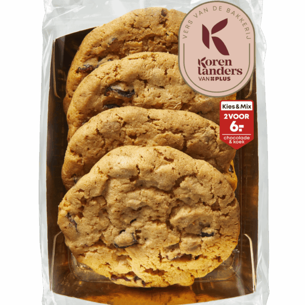 PLUS Korenlanders Witte chocolade cranberry cookies - PLUS