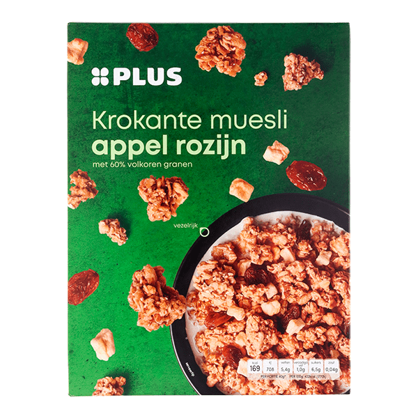 PLUS Krokante muesli appel rozijn - PLUS