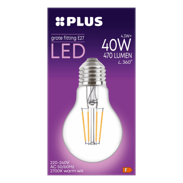 PLUS Lamp LED 40W grote fitting helder - PLUS