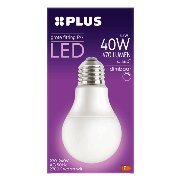 PLUS Lamp LED 40W grote fitting mat dim - PLUS