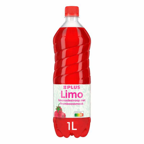 PLUS Limonadesiroop Framboos - PLUS