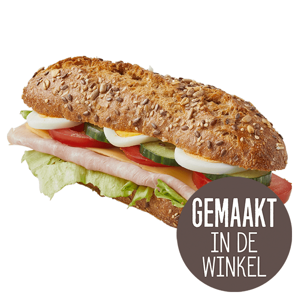 PLUS Meergranen Baguette Gezond Ham Kaas - PLUS