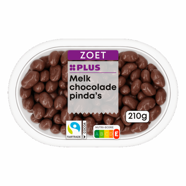 PLUS Melkchocolade pinda's Fairtrade - PLUS