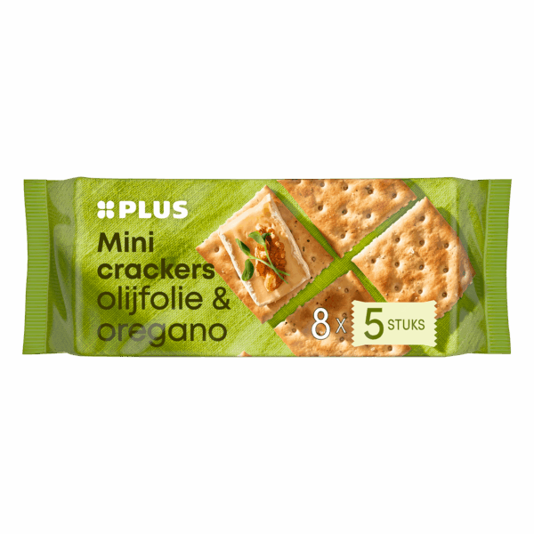 PLUS Mini crackers olijfolie & oregano - PLUS