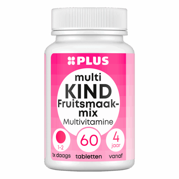PLUS Multi vitamine Kind Fruit - PLUS