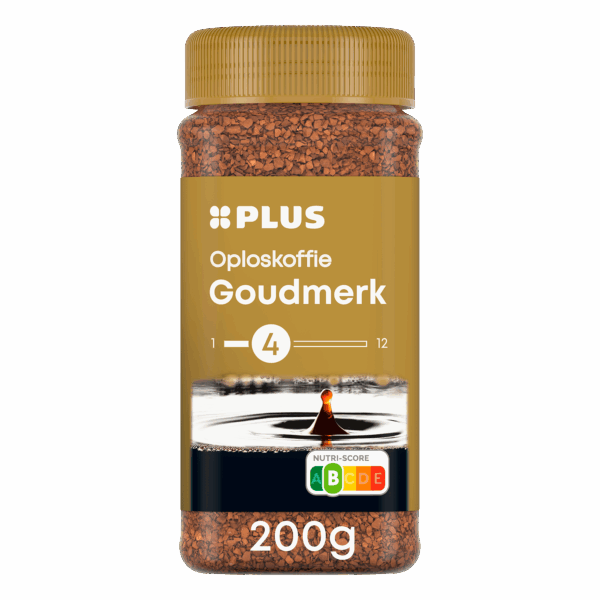 PLUS Oploskoffie goudmerk UTZ - PLUS