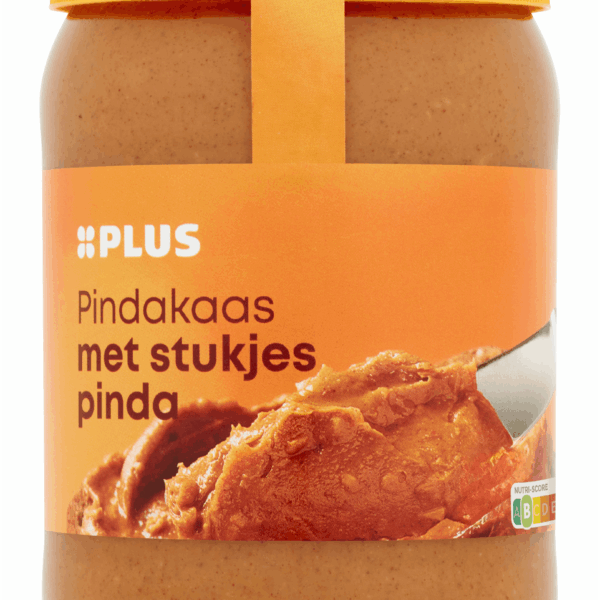 PLUS Pindakaas met stukjes pinda - PLUS