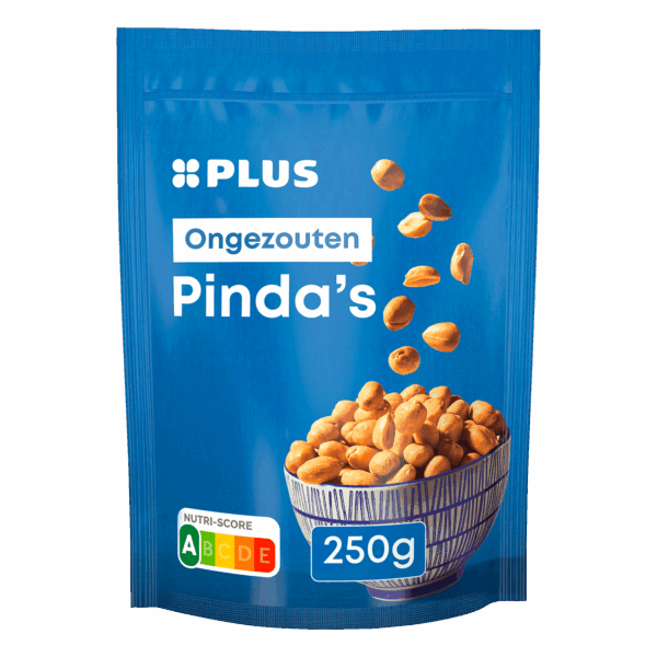 PLUS Pinda's ongezouten 250 gram - PLUS