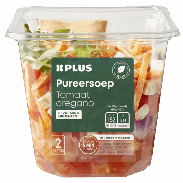 PLUS Pureersoep Tomaat Oregano - PLUS