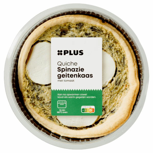 PLUS Quiche Spinazie Geitenkaas - PLUS
