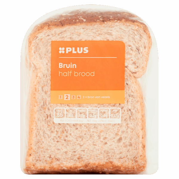 PLUS Rond bruin Half - PLUS