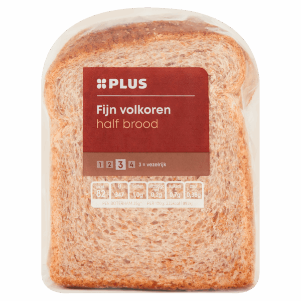 PLUS Rond fijn volkoren Half - PLUS