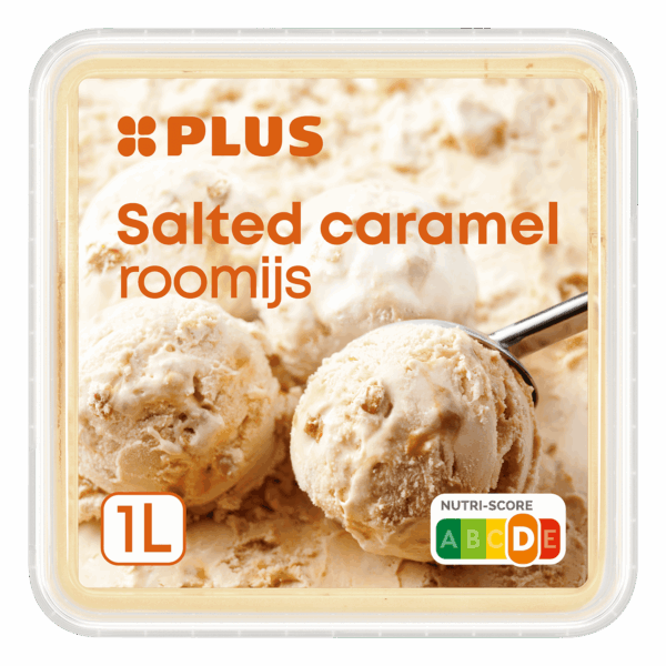 PLUS Roomijs Salted Caramel 1000ml - PLUS