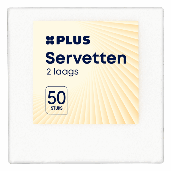 PLUS Servetten wit 2-laags - PLUS