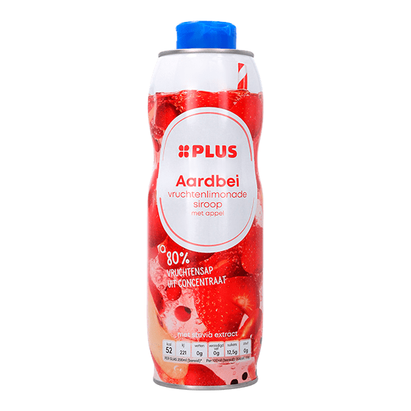 PLUS Siroop aardbei - PLUS