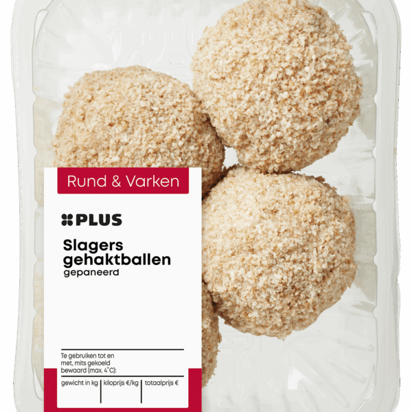 PLUS Slagersgehaktballen gepaneerd - PLUS